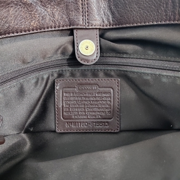 Coach Vintage Ashley Bucket Bag Genuine Leather Convertible Crossbody Brown - Picture 4 of 14